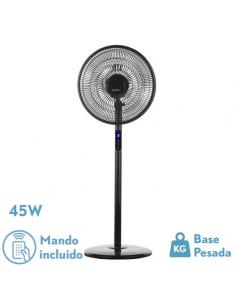 Standing fan icon black 3vel 45w 119x44x40 cm oscillating 5asp.c/ remote, timer