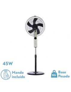 Circus Beige/Black 3vel 45w Regx43x40cm Oscillating 5asp.c/ Remote And Timer Standing Fan