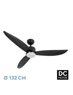 Fan Dc Genil 24w Black 3 blades 6vel 132d 2424lm 3000-4000-6500k Remote+timer+memory