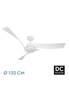 Fan Dc Tarento 24w White 3 blades 6ve 132d 2424 Lm 3000-4000-6500k Remote+adjustable Intensity+timer+memory