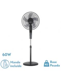 Standing Fan Rayo Gray/black 3 Vel.60w.5 Asp 43d C/ Remote And Timer 0.5h-7.5h