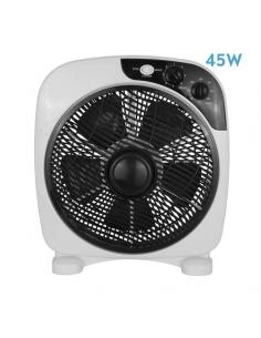 Borja 45w White/black 3-speed desktop fan. 5 Timer Blades 41x37.5x12.5cm