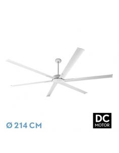 Fan Dc Almanzor 24w White 6blades 214d Adjustable Intensity 2950lm 3000k,4000k,6000k Remote+timer+memory