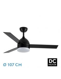 Fan Dc Legio 26w Black 3 blades black/oak 107d 2950lm 3000-4000-6000k Remote+memory+timer