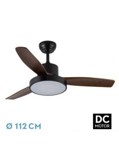 Fan Dc Kavala 48w Black 3 blades Oak 112d 6speeds 4078lm 3000-4000-6000k Remote+memory+timer
