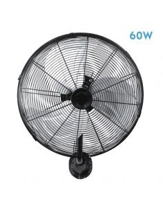 Arrecife 60w Black/Silver Wall Fan 40d 3 Speeds Adjustable And Oscillating