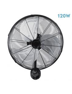 Arrecife Wall Fan 120w Black/Silver 55d 3 Speeds Adjustable And Oscillating