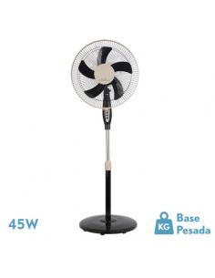 Belmonte Black/beige 3 S.45w 5-Blade Adjustable Standing Fan Regx43x40 Cm