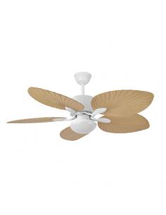 Ventilador Dc 26w Colla Blanco 5aspas Haya 132d 6velocidades 2950lm 3000-4000-6000k Remoto-temporizador-memoria 25