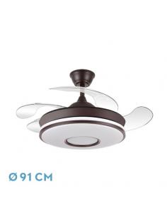 Fan Dc Dani Mini 59w Brown 4asp 91d 6980lm 3000-4000-6000k Remote intensity regulation, memory, timer