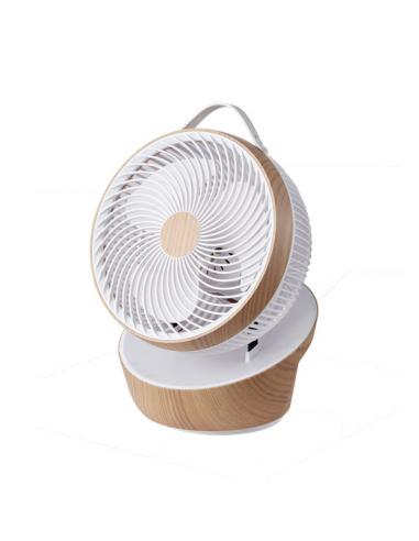 Fan Table Lamp Robin White/wood 25w 12vel 3asp Remote Dc Motor, timer 36.3x27.5x24.8cm
