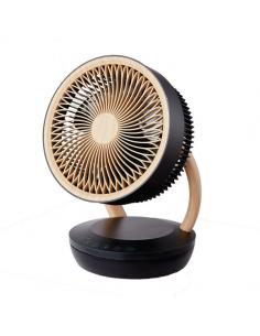 Ventilador Sobremesa Ruiseñor Negro/madera 45w 3vel 3asp Remoto,temporizador,tactil 35,7x25,5x19,3cm
