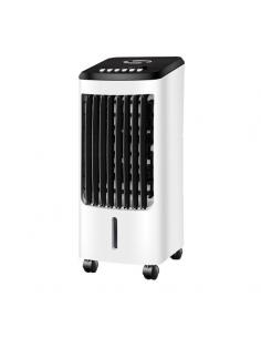 Imperio Evaporative Air Conditioner White/Black 80w 3vel 4liters Oscillating, with Cold Accumulator, Remote And Timer 57x26.5x23