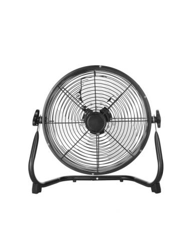 Ventilador Industrial Midas 60w Negro/cromo 41,5d  3 Velocidades,orientable 45x47x19 Cm
