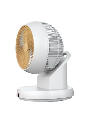 Urbel Desktop Fan White/beech 30w 4vel 31.5x 21x24cm 3d Remote Oscillation, Timer