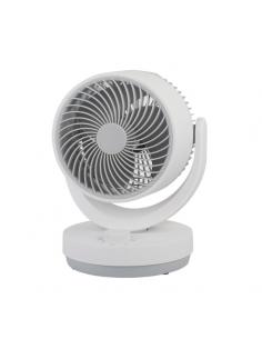 Ventilador Sobremesa Blanco/gris Lagos 3velocidades 35w 3aspas Orientable 29,8x22,6x20,6cm