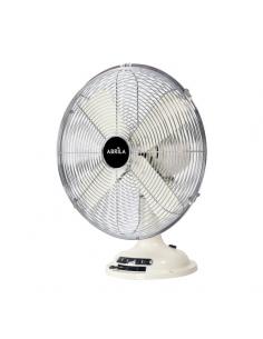 Ventilador Sobremesa Capitolio Crema/cromo 37w 3velocidades 4asp. Fijo Y Rotatorio 42x35x27cm