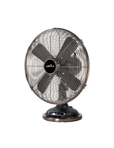 Ventilador Sobremesa Capitolio Negro/cobre 37w 3velocidades 4asp Fijo Y Rotatorio 42x35x27cm