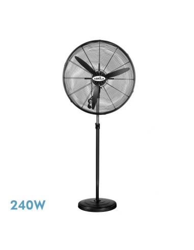 Industrial Standing Fan Storm Black 3speeds 240w 3 Fixed And Rotating Blades Regx71x71 Cm