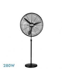 Indust.storm black standing fan 3speeds 280w 3 fixed and rotating blades regx81x81 cm