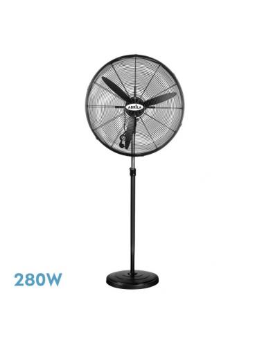 Ventilador De Pie Indust.tormenta Negro 3velocidades 280w 3aspas Fijo Y Rotatorio Regx81x81 Cm