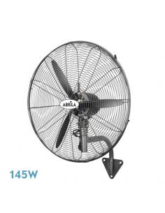 Fan Wall Indust.Borrasca Black 3speeds 145w 3blades fixed and rotating 60x56x30cm