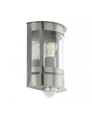 EGLO 97284 - TRIBANO Outdoor wall light with motion sensor in galvanized steel stainless steel and Acrylic
