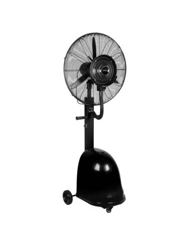 Ventilador Nebulizad.de Pie Napoleon Negro 1velocidad 260w 3aspas 175x65x55cm Tanque Agua 49l Rotatorio
