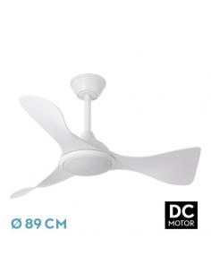 Ventilador Dc Caiman 36w 3600lm Blanco 89d 3asp 6v 3000-4500-6500k Remoto+reg.int+memo+temp