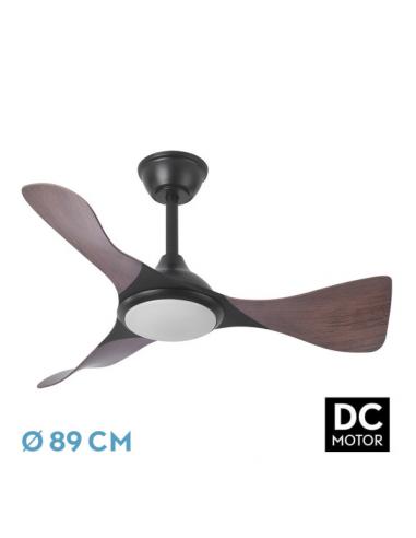 Fan Dc Caiman 36w 3600lm Black/oak 89d 3blades 6vel 3000-4500-6500k Remote+intensity regulation+memory+timer