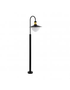 EGLO 97287 - SIRMIONE Beacon in black galvanized steel, gold and matte opal glass