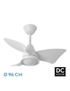 Ventilador Dc Jaguar 30w 3000lm Blanco 96d 3aspas 6vel 3000-4500-6500k Remoto+reg.intensidad+memoria+temporizador