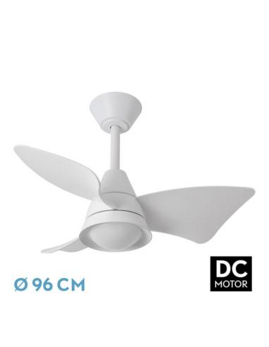 Ventilador Dc Jaguar 30w 3000lm Blanco 96d 3aspas 6vel 3000-4500-6500k Remoto+reg.intensidad+memoria+temporizador