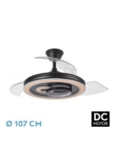 Fan Dc Sultan 68w Black/wood 3asp.107d 4960lm 3000-4500-6500k Intensity +remote+memory+timer