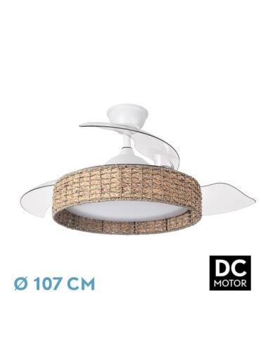 Fan Dc Canario 59w White/natural 3asp.107d 6980lm 3000-4500-6500k Intensity +remote+memory+timer
