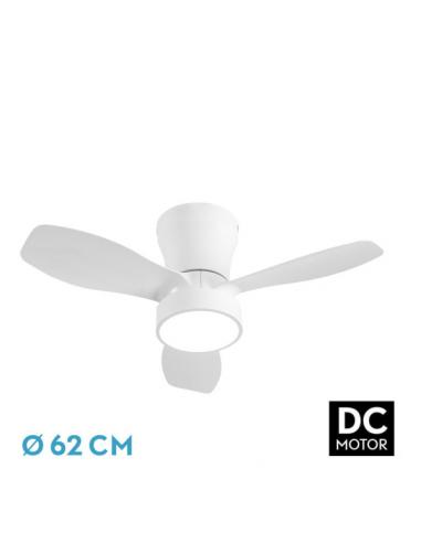 Fan Dc Piton 24w 2160lm White 3asp 3speeds 62d 3000-4000-6500k, remote+intensity regulation+timer