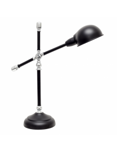 Lujan 1xe27 Black Glossy/Chrome Flexo 56x18x50 Cm