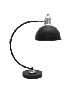 Lujan 1xe27 Flexo Black Gloss/Chrome 46x15x36 Cm