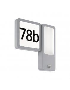 EGLO 97297 - CHEIRA Outdoor wall light with motion sensor in Silver and Acrylic Cast Aluminium