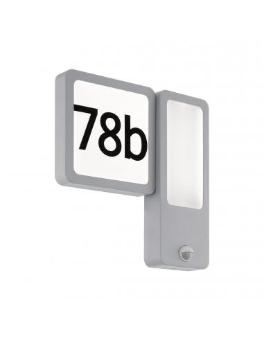 EGLO 97297 - CHEIRA Outdoor wall light with motion sensor in Silver and Acrylic Cast Aluminium