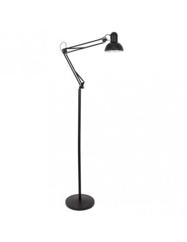 Rutilo 1xe27 matte black adjustable floor lamp 180x28x28 cm