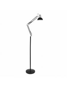 Rutilo 1xe27 Black/Chrome 180x28x28 Cm Articulable Floor Lamp