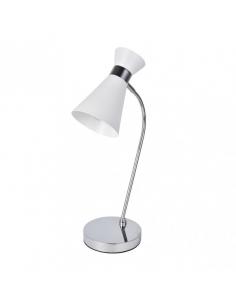 Petra 1xe14 Table Lamp White/chrome 48x24x15 Cm Orientable