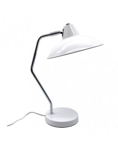 Flexo Elian 1xe27 Blanco/cromo 44x24x35 cm Orientable Y Articulable