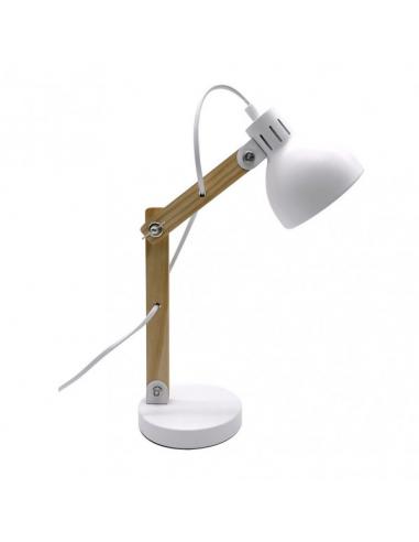 Flexo Blai 1xe14 Blanco/haya 35x12x22 Cm Articulable