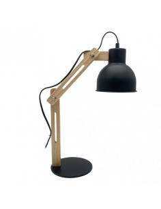 Flexo Baptista 1xe27 Black/beech 46x14x35 Cm Articulable