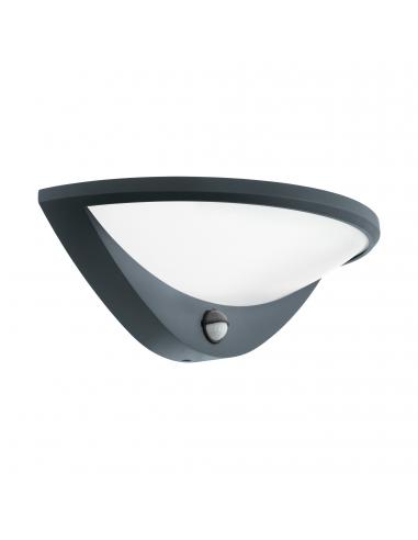 EGLO 97312 - BELCREDA Outdoor wall light with motion sensor in anthracite cast aluminum and Acrylic