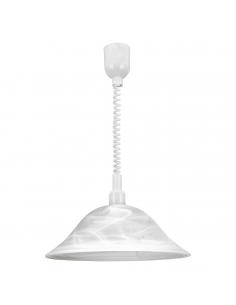 EGLO 3355 - ALESSANDRA Crystal Pendant Lamp in White Acrylic and Alabaster Glass