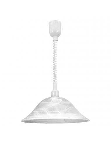EGLO 3355 - ALESSANDRA Crystal Pendant Lamp in White Acrylic and Alabaster Glass