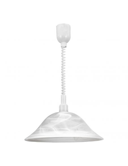 EGLO 3355 - ALESSANDRA Crystal Pendant Lamp in White Acrylic and Alabaster Glass